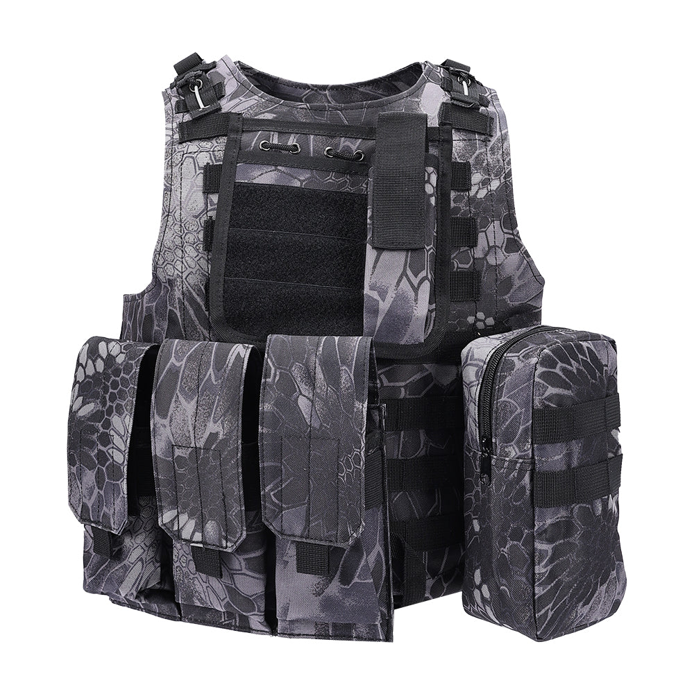 SINAIRSOFT Tactical Vest Molle Combat Assault Plate Carrier for Paintball