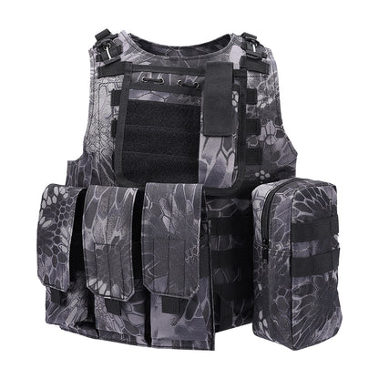 SINAIRSOFT Tactical Vest Molle Combat Assault Plate Carrier for Paintball