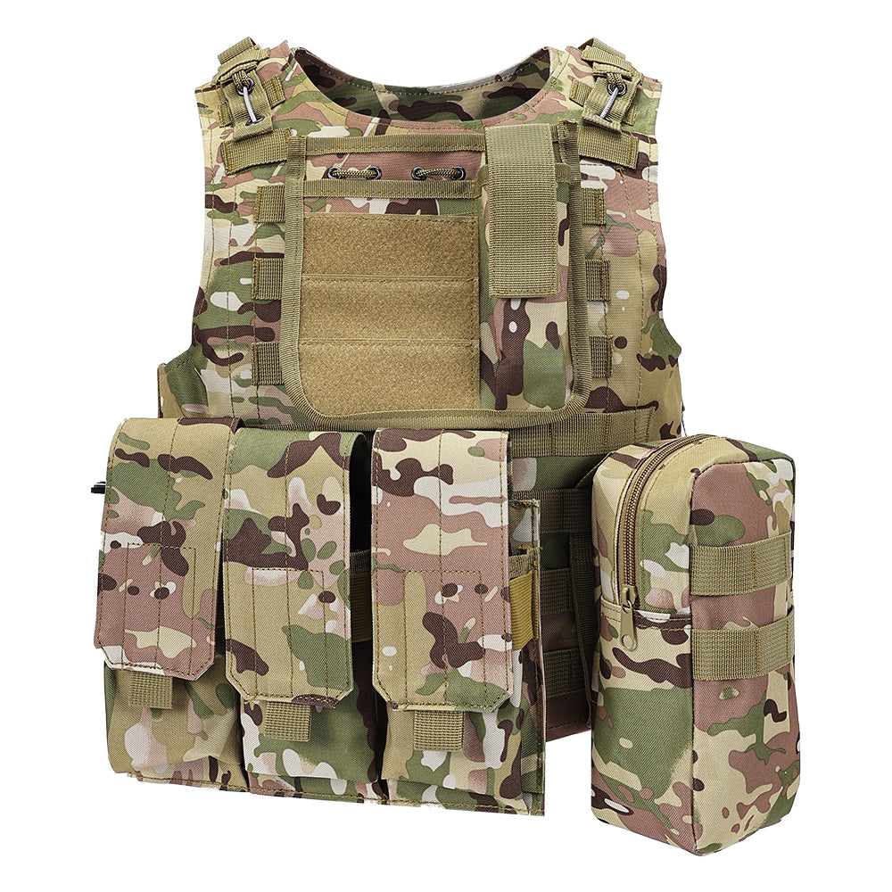 SINAIRSOFT Tactical Vest Molle Combat Assault Plate Carrier for Paintball