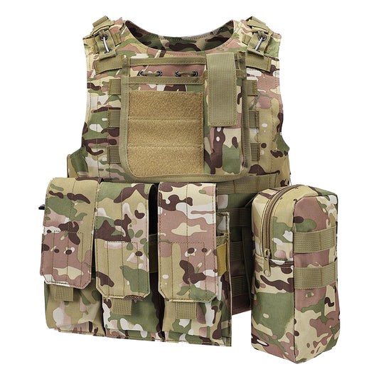 SINAIRSOFT Tactical Vest Molle Combat Assault Plate Carrier for Paintball