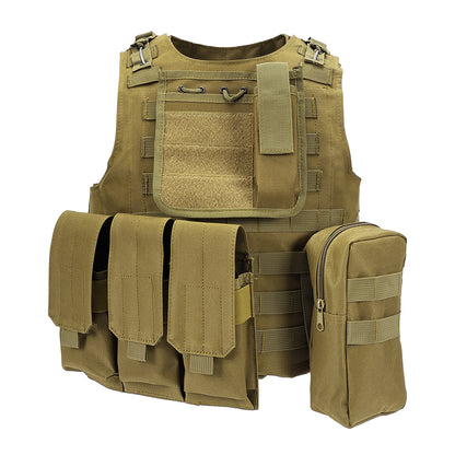 SINAIRSOFT Tactical Vest Molle Combat Assault Plate Carrier for Paintball