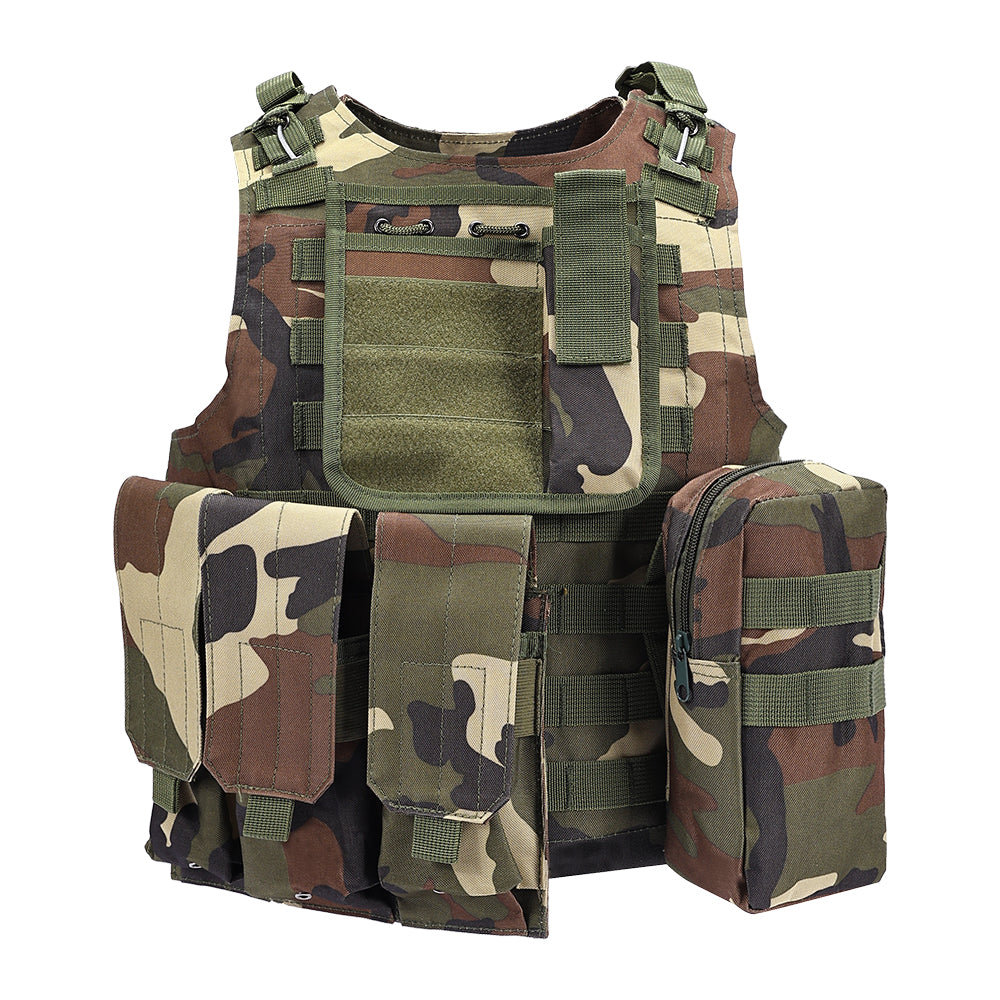 SINAIRSOFT Tactical Vest Molle Combat Assault Plate Carrier for Paintball