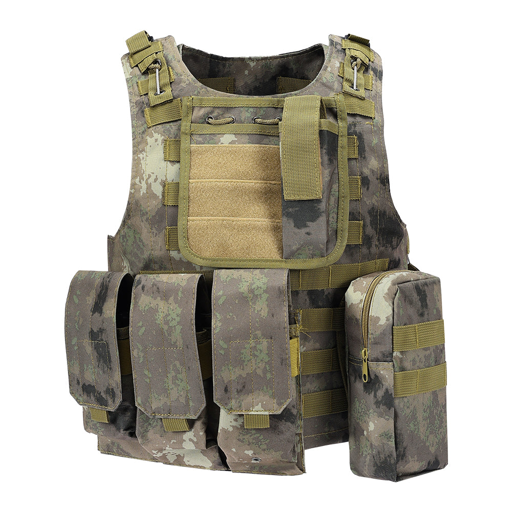 SINAIRSOFT Tactical Vest Molle Combat Assault Plate Carrier for Paintball