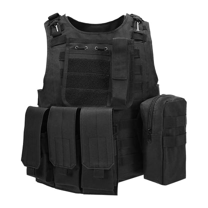 SINAIRSOFT Tactical Vest Molle Combat Assault Plate Carrier for Paintball