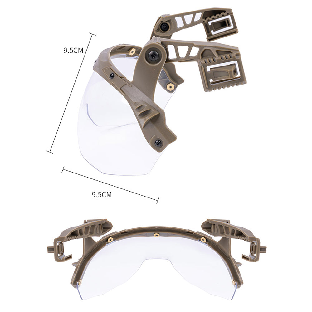 SINAIRSOFT Tactical Wendy Helmet 3.0 Goggles Flippable