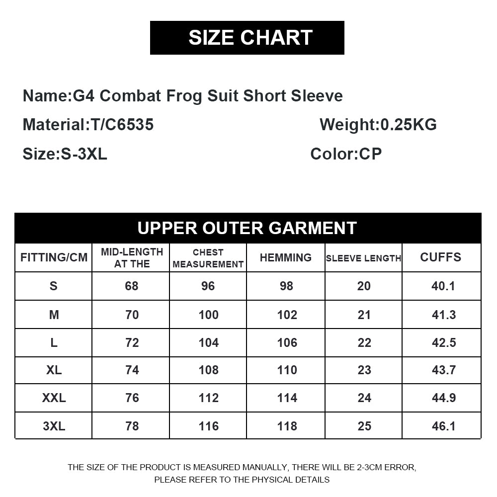 SINAIRSOFT Men's Combat G4 T-Shirt Frog Top