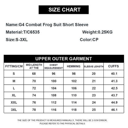 SINAIRSOFT Men's Combat G4 T-Shirt Frog Top