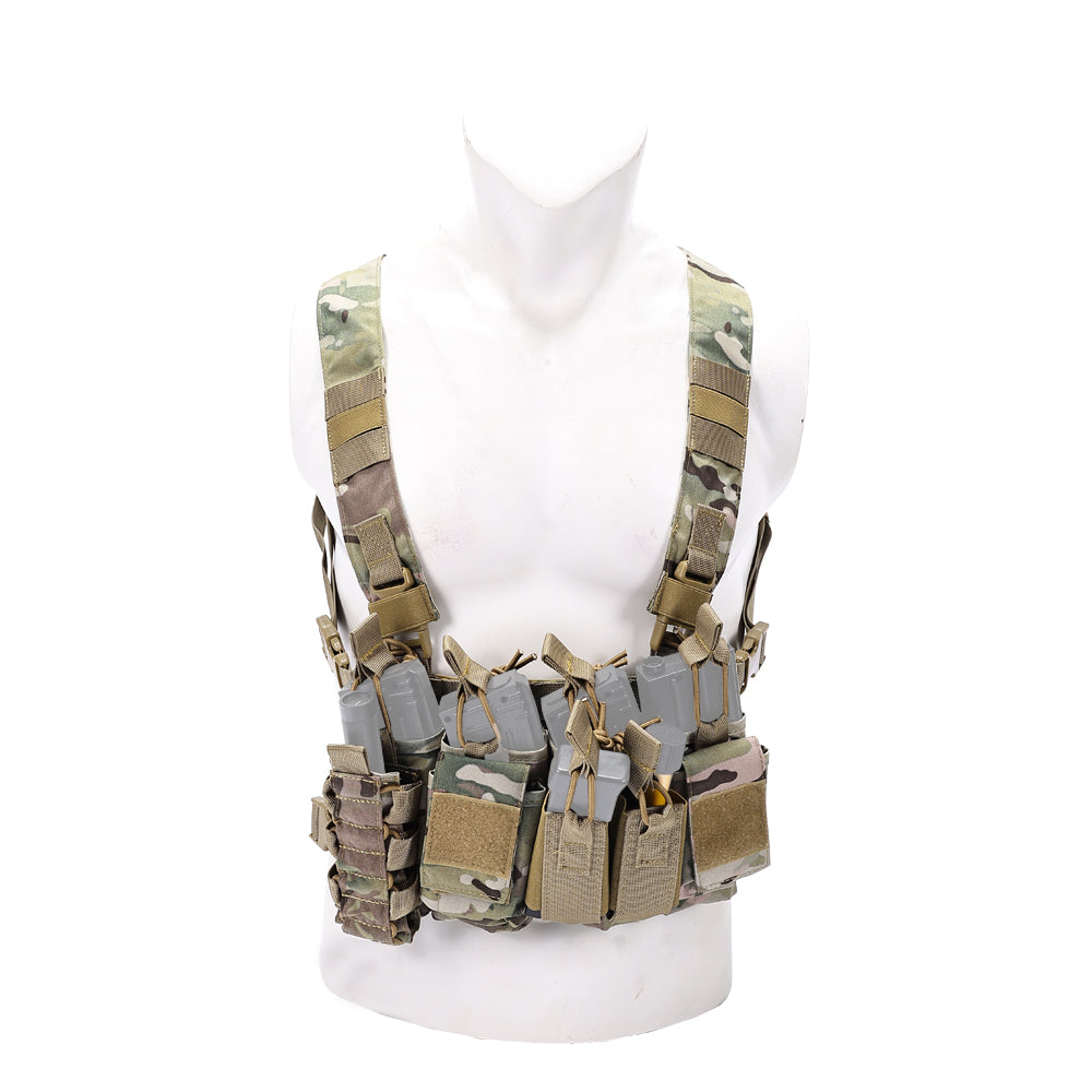 SINAIRSOFT Tactical Chest Rig Vest Harness Magazine Pouch Recon Harness