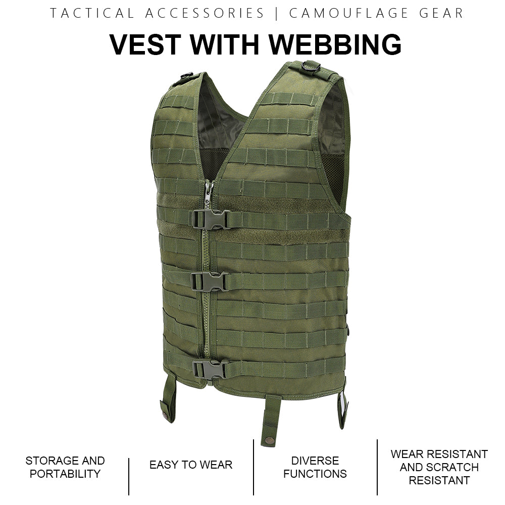 SINAIRSOFT Tactical Vest Combat Hunting Molle Paintball Jacket Vest Plate