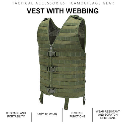 SINAIRSOFT Tactical Vest Combat Hunting Molle Paintball Jacket Vest Plate