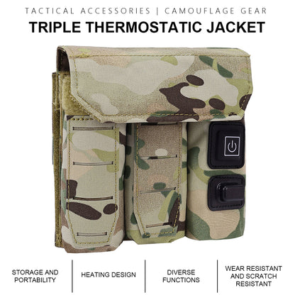 SINAIRSOFT Tactical Molle 9mm Magazine Mag Pouch Pistol USB Power Thermostat
