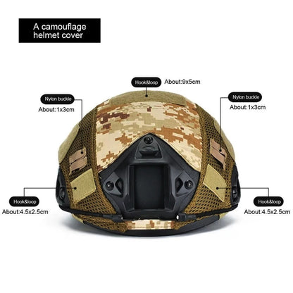 SINAIRSOFT Tactical Airsoft Helmet Cover With Breathable mesh