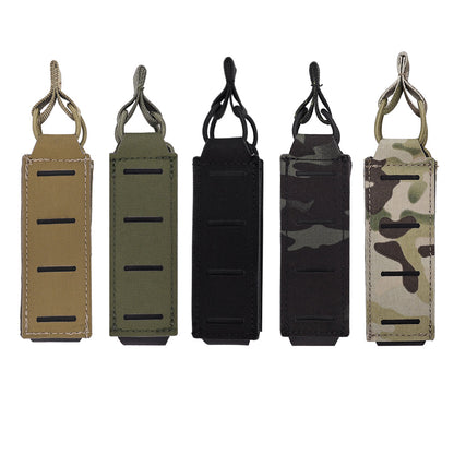 SINAIRSOFT Tactical Molle Pistol 9mm Single Magazine Pouch Flashlight