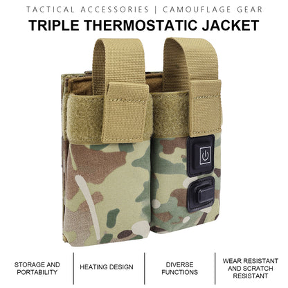 SINAIRSOFT Molle Tactical M4 Double Magazine Pouch Warmer Function Holster