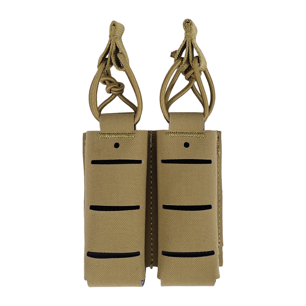 SINAIRSOFT 9mm Double Magazine Pouch Built-in MGA Support Frame Quick Release