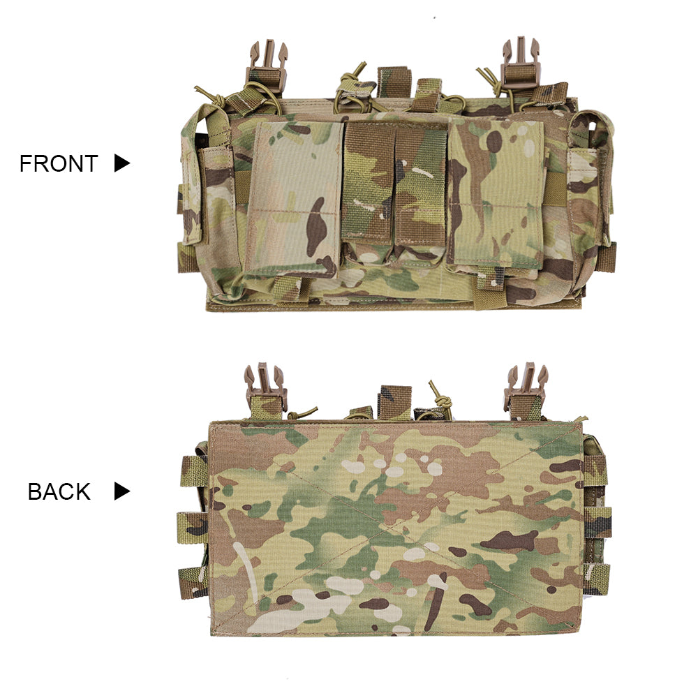 SINAIRSOFT Tactical Magazine MAG Pouch 9mm 5.56 For release buckle Vest Chest Rig