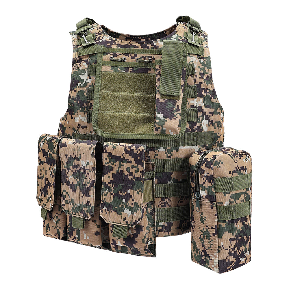 SINAIRSOFT Tactical Vest Molle Combat Assault Plate Carrier for Paintball