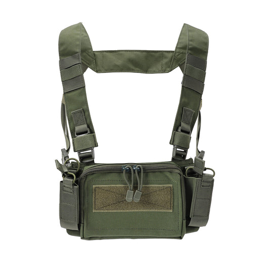 SINAIRSOFT Tactical Chest Rig Vest CRM Harness M4 5.56 Magazine Insert Flatback