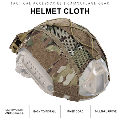 SINAIRSOFT Tactical Helmet Cover For FAST Helmet NVG Battery Pouch