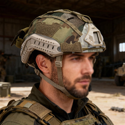 SINAIRSOFT Tactical Helmet Cover For FAST Helmet NVG Battery Pouch