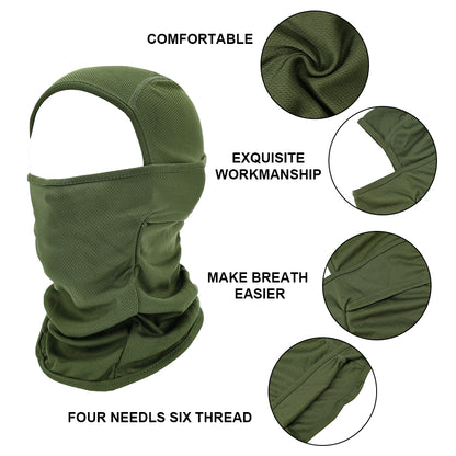 SINAIRSOFT Full Face Quick-dry Tactical Balaclava Breathe Dustproof Hood Hat