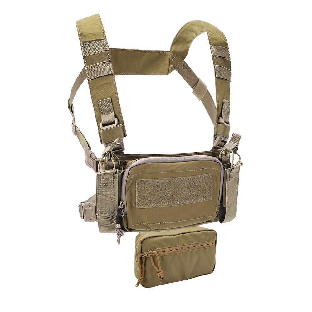SINAIRSOFT Tactical Chest Rig Vest Modular Recon Harness Pack w/ Magazine Pouch Bag