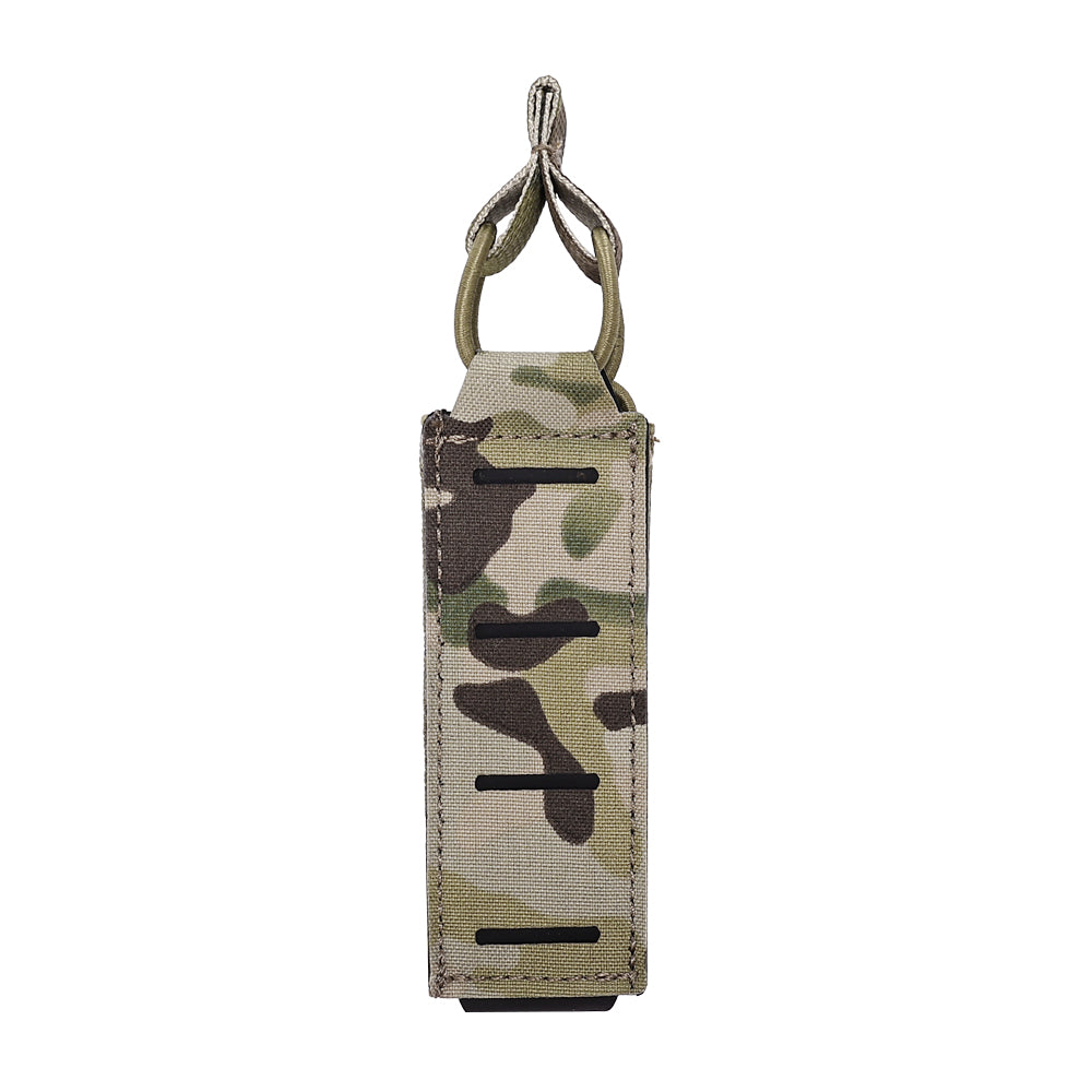 SINAIRSOFT Tactical Molle Pistol 9mm Single Magazine Pouch Flashlight
