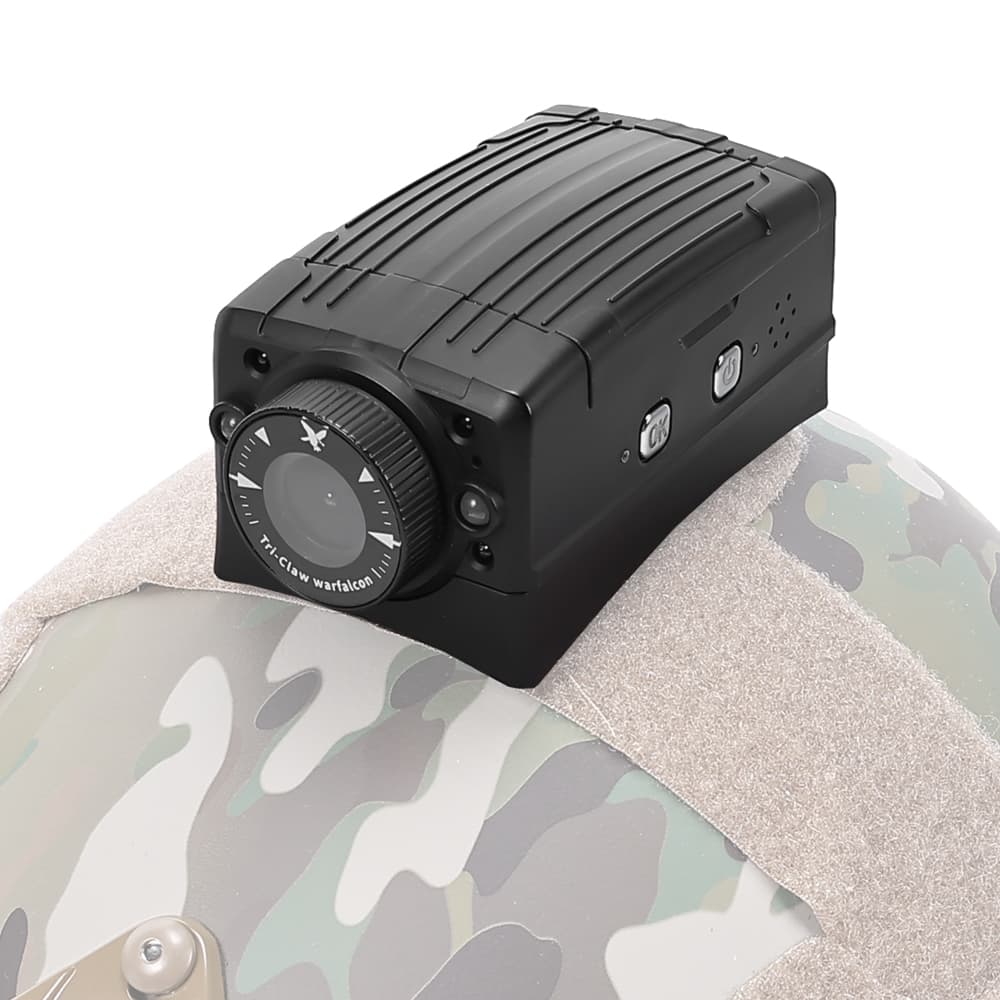 SINAIRSOFT Tactical Helmet Recorder II - 4K 30FPS Action Camera with Night Vision & MOLLE Mount for Airsoft, Hunting, Law Enforcement