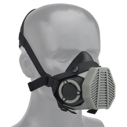 SINAIRSOFT Tactical Respirator Gas Mask Half Face Facepiece Canister Airsoft