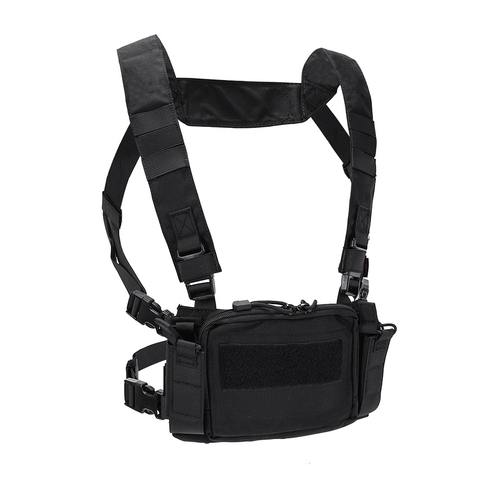 SINAIRSOFT Tactical Chest Rig Vest CRM Harness M4 5.56 Magazine Insert Flatback