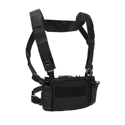 SINAIRSOFT Tactical Chest Rig Vest CRM Harness M4 5.56 Magazine Insert Flatback