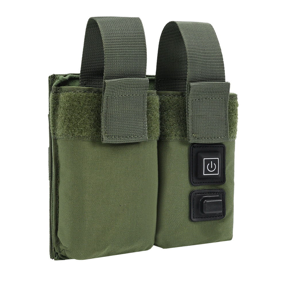 SINAIRSOFT Molle Tactical M4 Double Magazine Pouch Warmer Function Holster