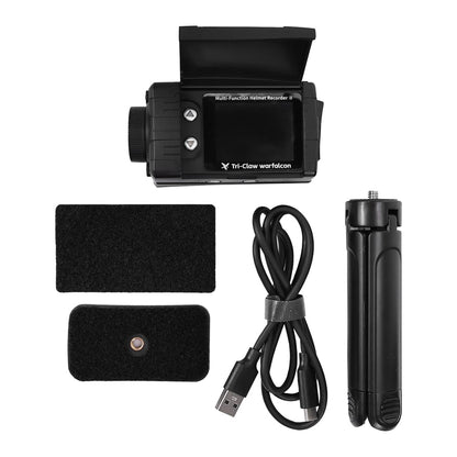 SINAIRSOFT Tactical Helmet Recorder II - 4K 30FPS Action Camera with Night Vision & MOLLE Mount for Airsoft, Hunting, Law Enforcement