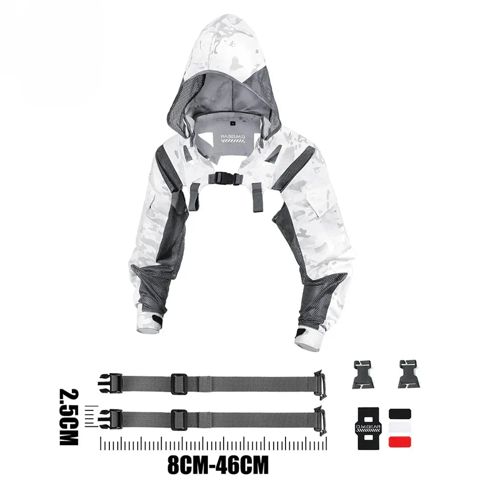 SINAIRSOFT Tactical Breathable Functional Hooded Sleeve Coat