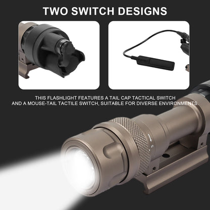 SINAIRSOFT M952V LED Tactical Strobe Rail Mount Flashlight Light Scope Weapon Rifle Light