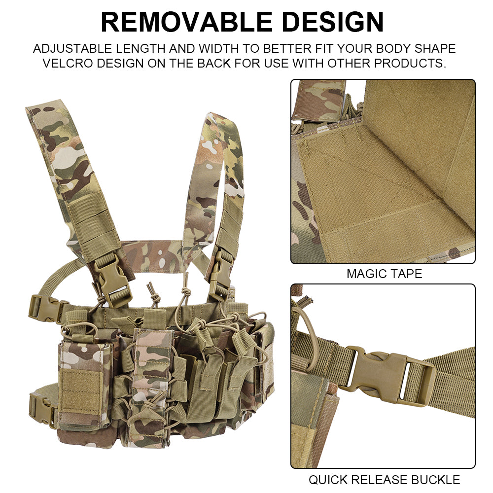 SINAIRSOFT Tactical D3CR Chest Rig Harness Assault Plate Carrier Front Mission Panel Vest
