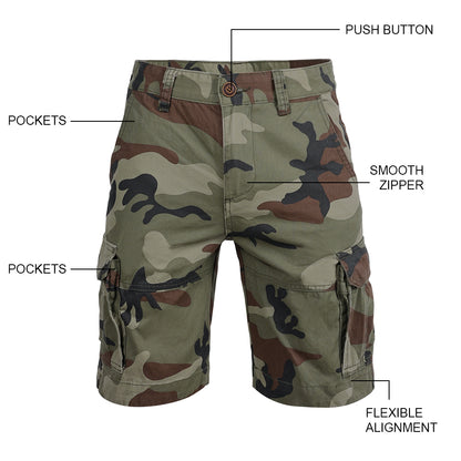 SINAIRSOFT Tactical Men's Cargo Shorts Outdoor Hiking Fishing Relaxed Shorts