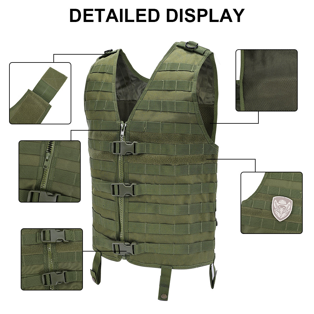 SINAIRSOFT Tactical Vest Combat Hunting Molle Paintball Jacket Vest Plate
