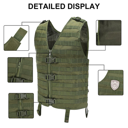 SINAIRSOFT Tactical Vest Combat Hunting Molle Paintball Jacket Vest Plate