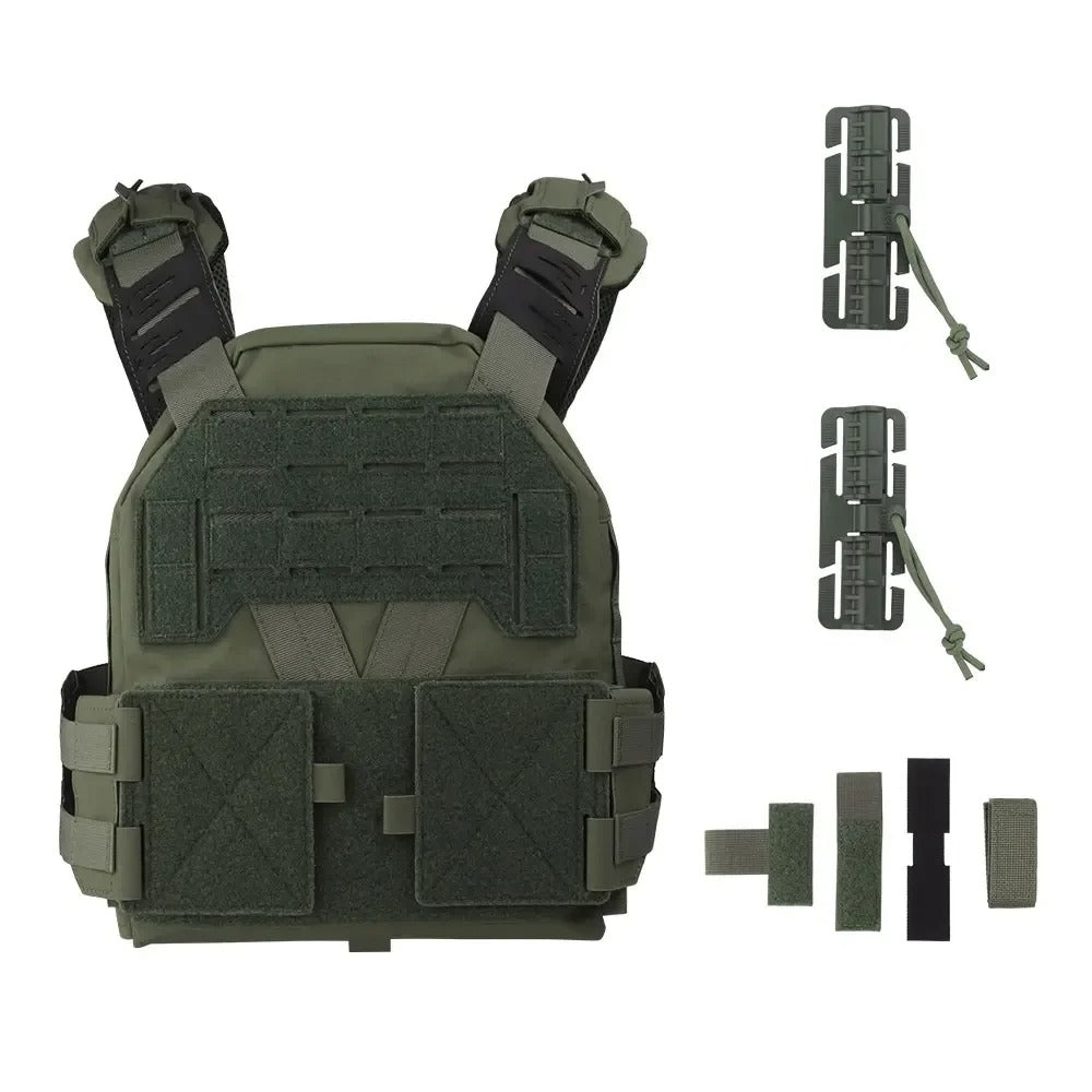 SINAIRSOFT KZ Plate Carrier Tactical Vest Quick Release Low Profile Molle Vest