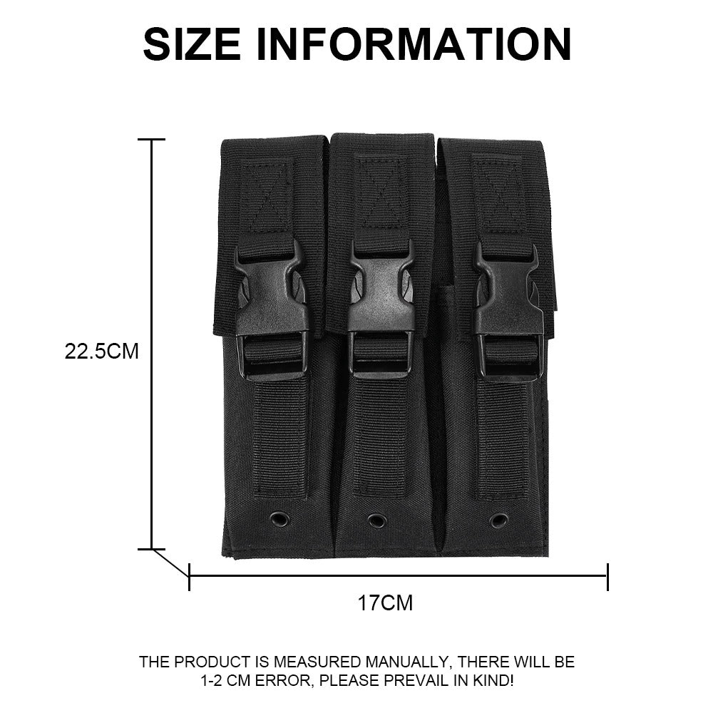SINAIRSOFT Tactical Drop Leg Magazine Pouch Triple Mag Holder Clip Thigh Bag