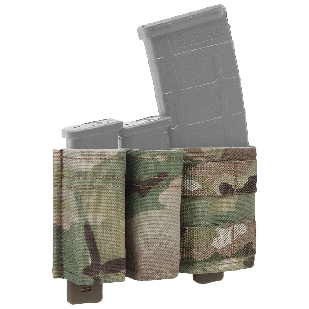 SINAIRSOFT Tactical 9mm 5.56 Magazine Pouch Open Top Mag Carrier MOLLE Rifle Pistol Holder
