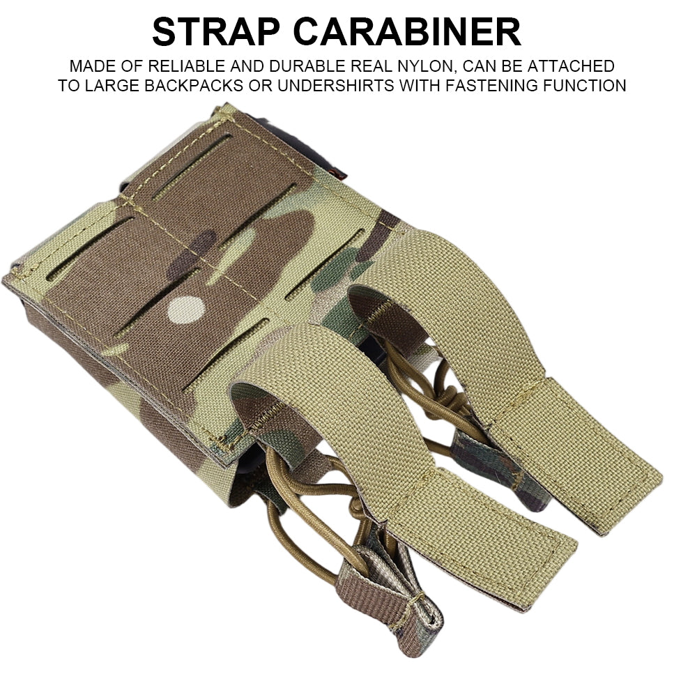 SINAIRSOFT 9mm Double Magazine Pouch Built-in MGA Support Frame Quick Release