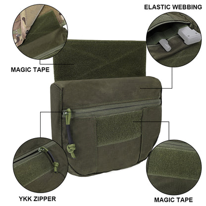 SINAIRSOFT Tactical Molle Chest Rig Drop Dump Pouch Bag For CRM CRX D3 Vest