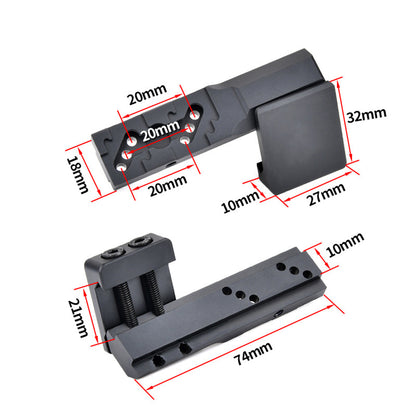 SINAIRSOFT Metal Tactical Flashlight Side Extension Bracket Base