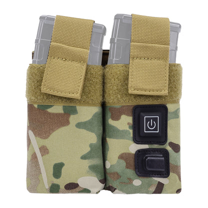 SINAIRSOFT Molle Tactical M4 Double Magazine Pouch Warmer Function Holster