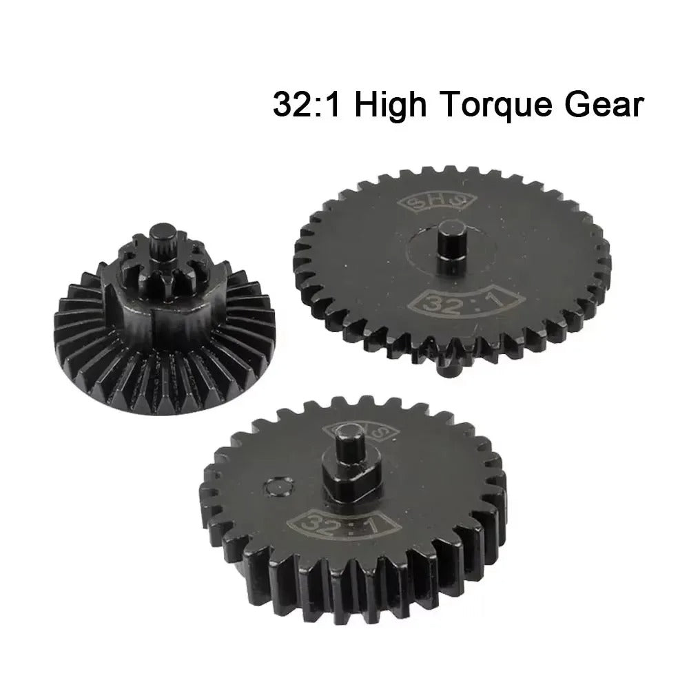 SINAIRSOFT CNC Steel Cut Torque High Speed Original Gear Set for Ver.2/3 AEG EBB Gearbox