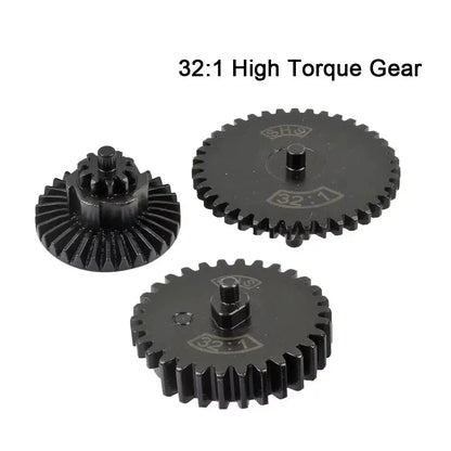 SINAIRSOFT CNC Steel Cut Torque High Speed Original Gear Set for Ver.2/3 AEG EBB Gearbox