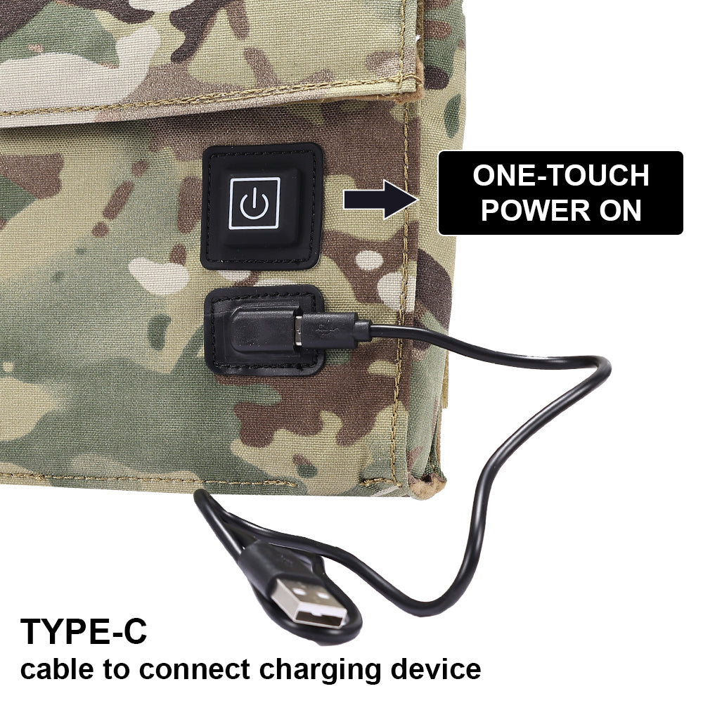 SINAIRSOFT Tactical 9mm Magazine Pouch Warmer Adjust IPSC USB Power Bag Mag
