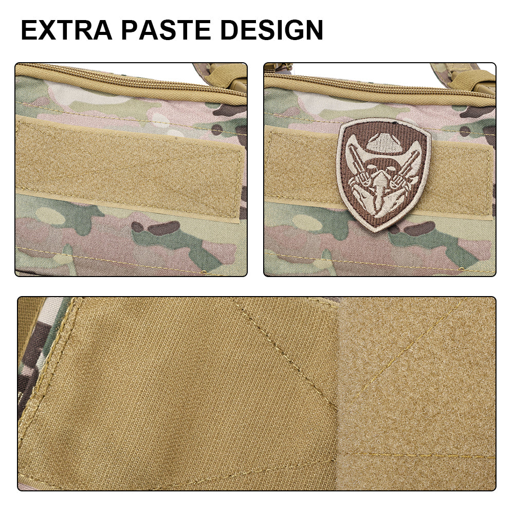 SINAIRSOFT Tactical Chest Rig Vest CRM Harness M4 5.56 Magazine Insert Flatback